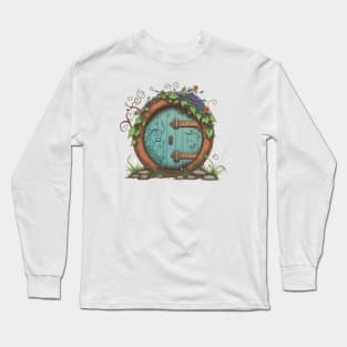 Beautiful Round Door - White - Fantasy Long Sleeve T-Shirt